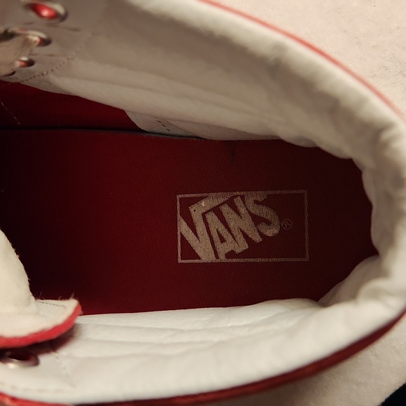 Vans Racing Red SK8 Off the Wall Old Skool HI Tops. EUC - Picture 4 of 7